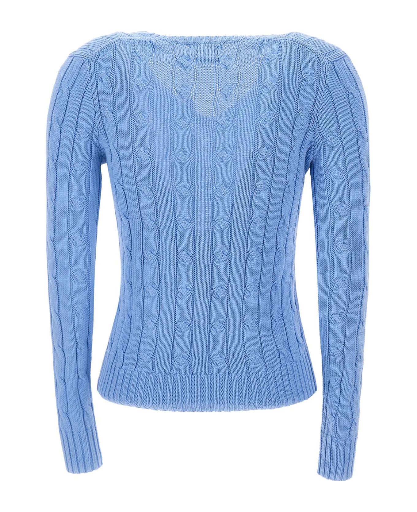 Polo Ralph Lauren "classic" Pima Cotton Sweater - LILAC ニットウェア