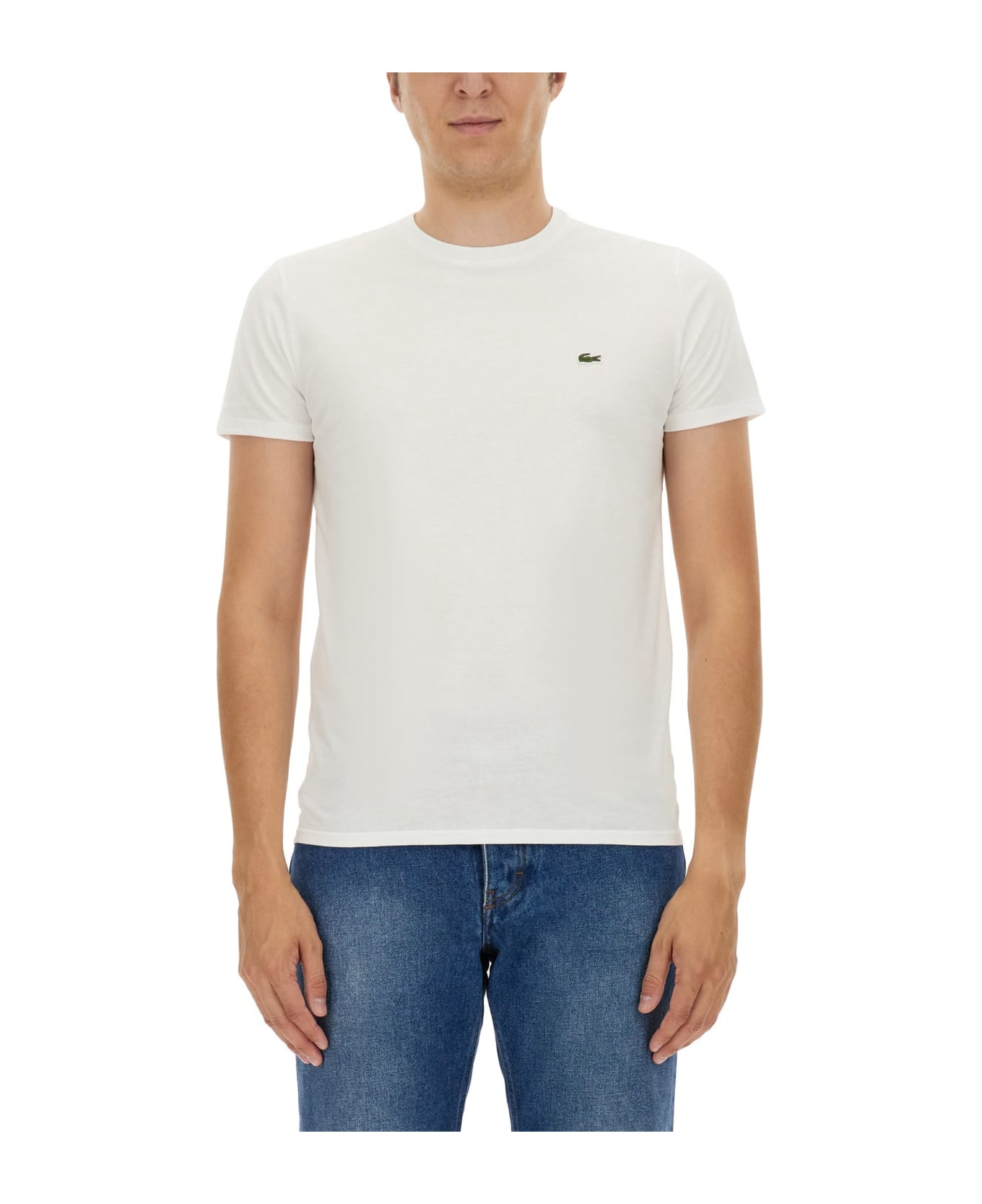 Lacoste T-shirt With Logo - White シャツ