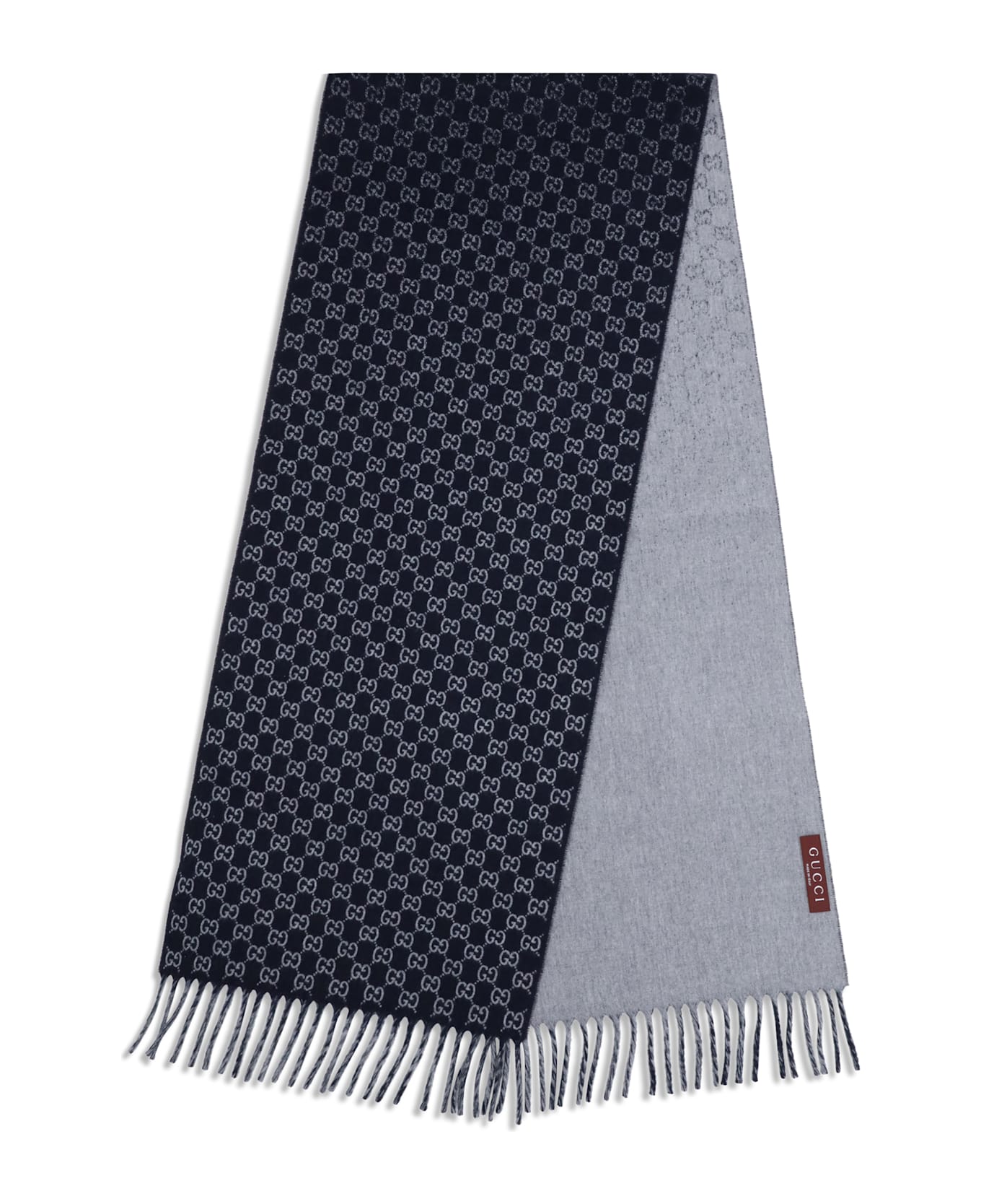 Gucci Wool And Cashmere Scarf With A Gradient Gg Motif