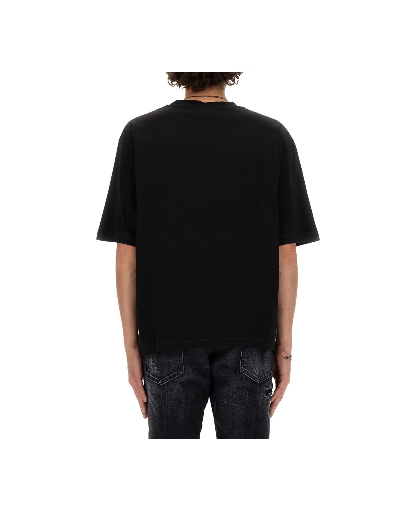 Dsquared2 Logo Print T-shirt - Black