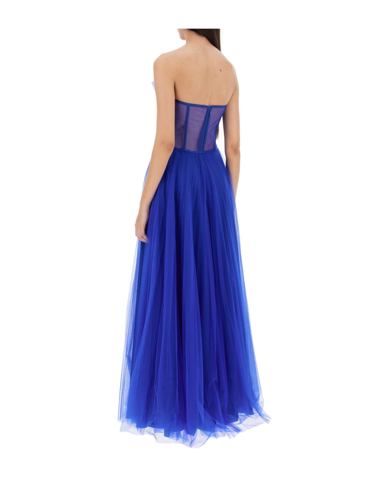 19:13 Dresscode Long Bustier Dress - ELECTRIC BLUE (Blue)