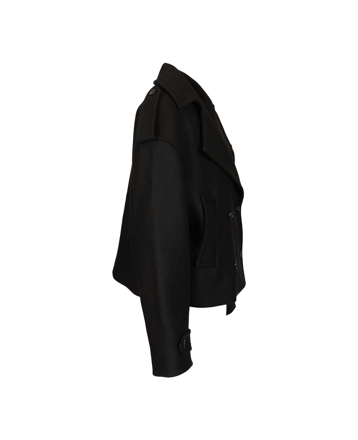 Maison Kitsuné Short Coat - BLACK