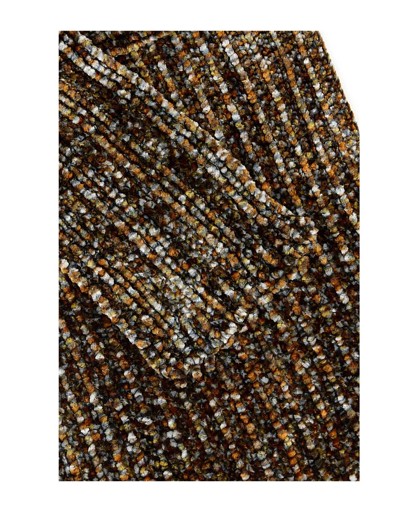 Dries Van Noten Multicolor Chenille Scarf - GREY