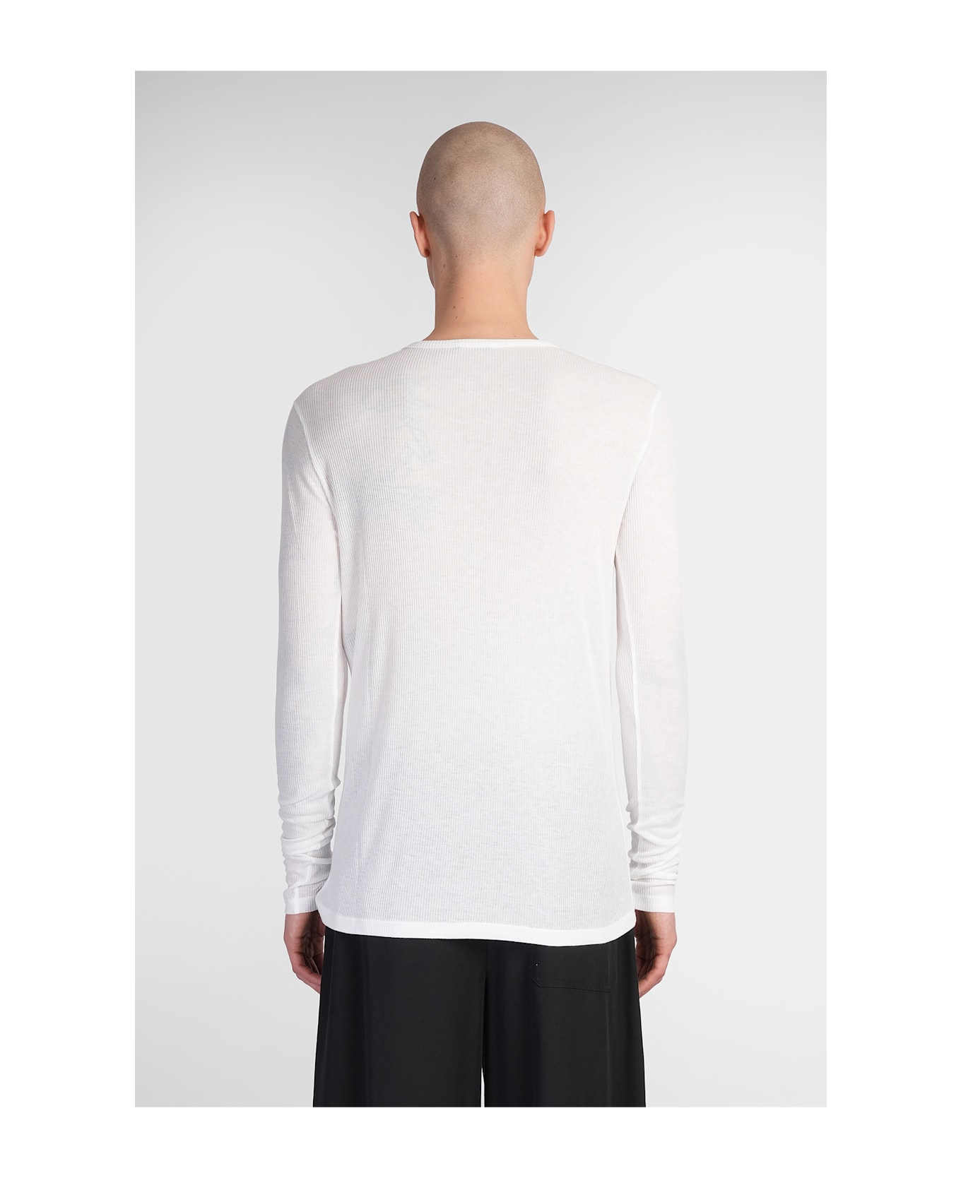 Ann Demeulemeester Greg T-shirt In White Viscose - white