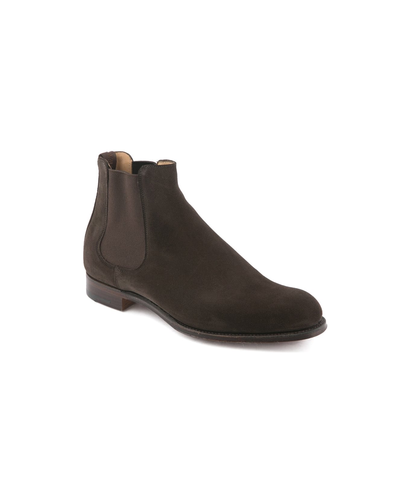 Cheaney Dark Brown Pony Suede Boot - Marrone