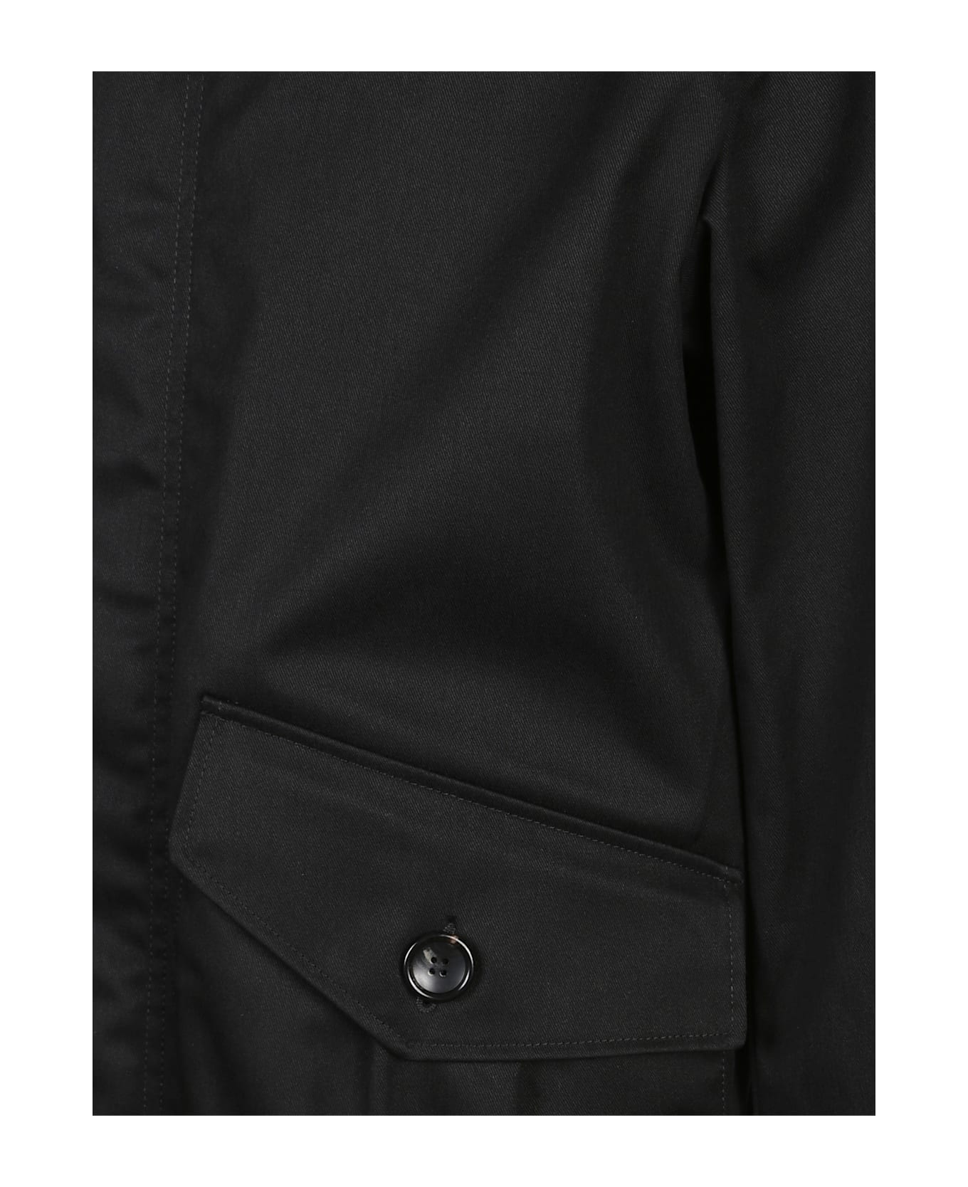 Ten C Waterproof Overcoat - Black