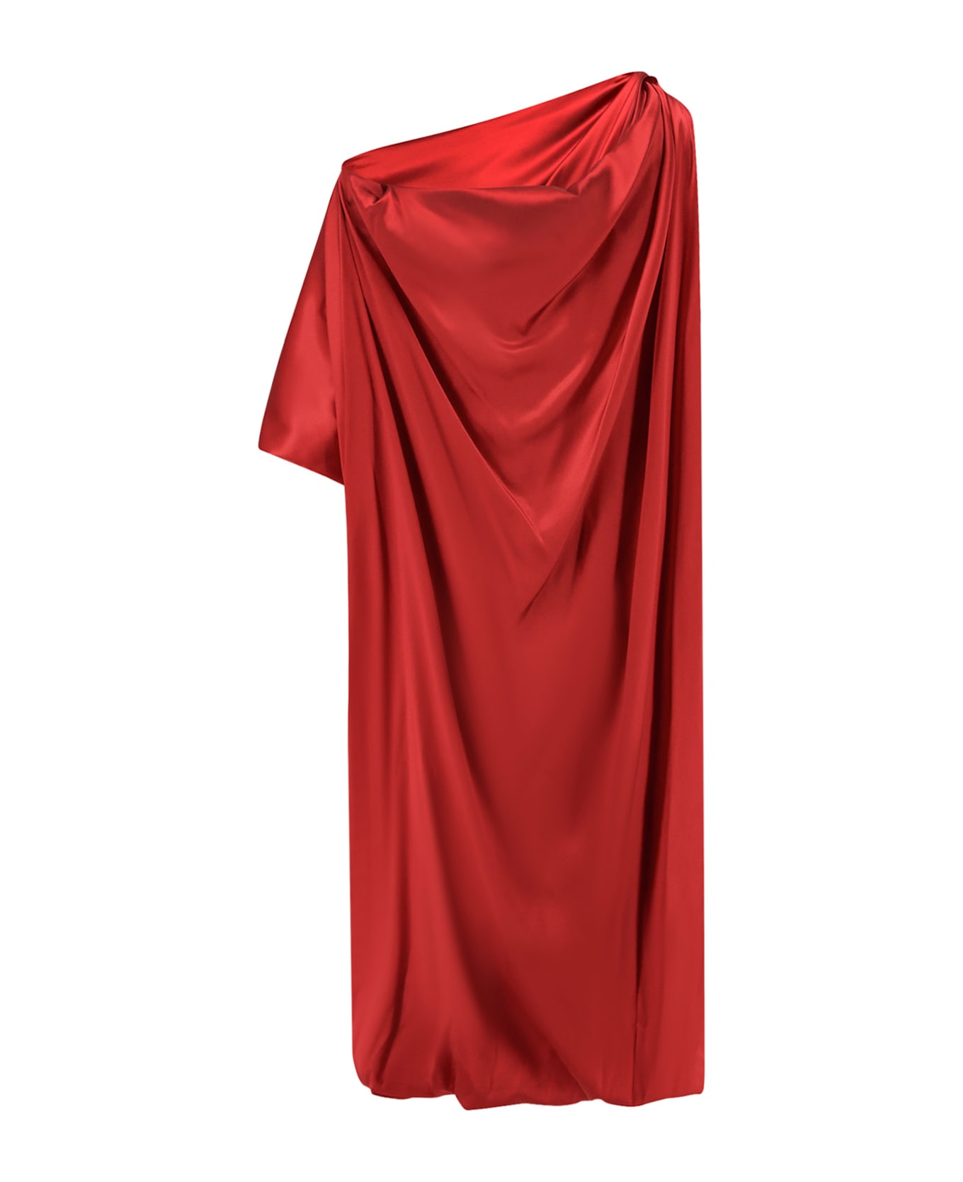 Dries Van Noten Dalant Silk Dress With Lateral Knot - Red