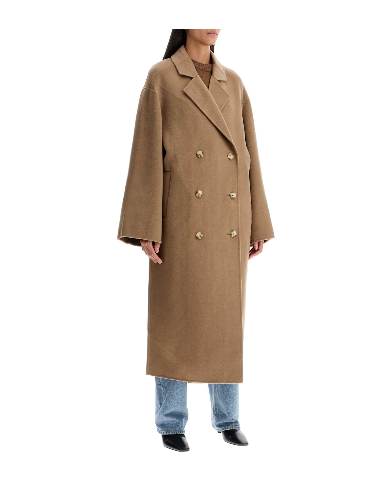 Loulou Studio Long Wool And Cashmere Coat 'borne - TAUPE (Beige)