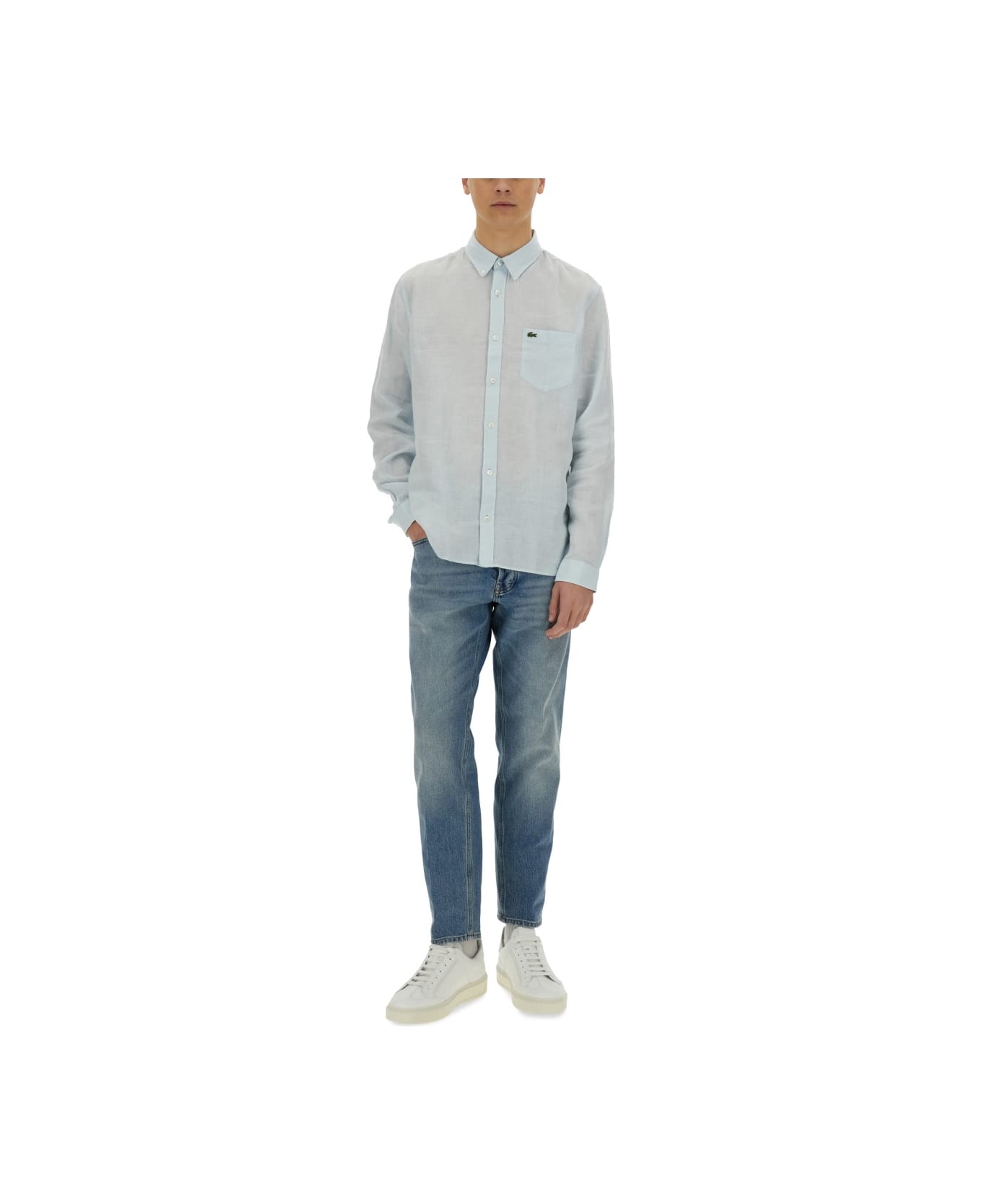 Lacoste Shirt With Logo - AZURE