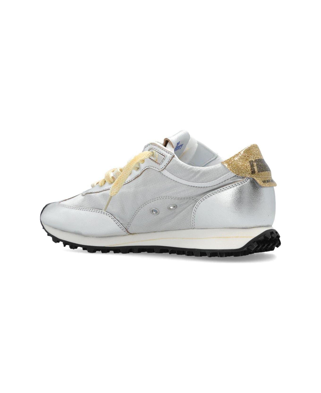 Golden Goose Running Marathon M77 Sneakers - SILVERGOLD