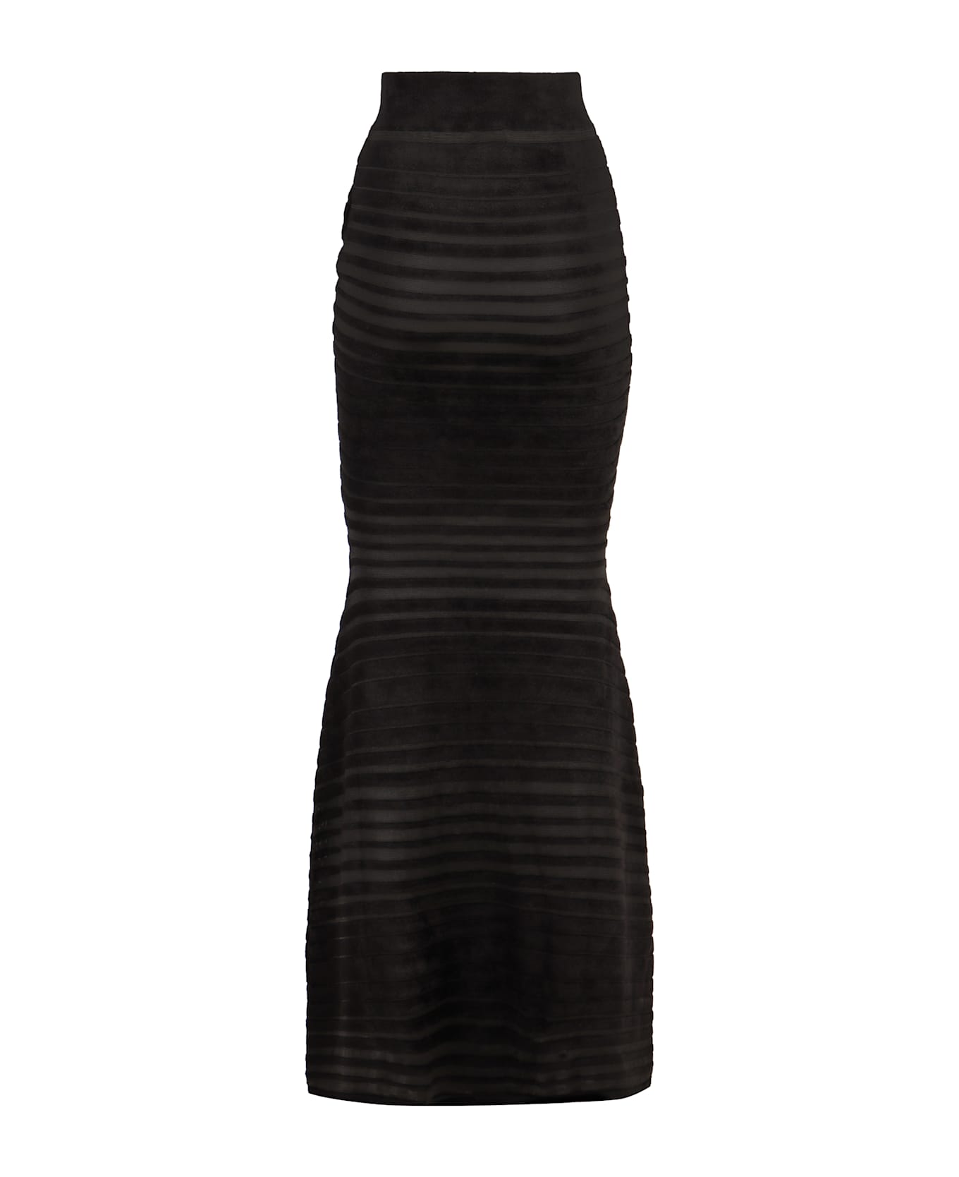 Nina Ricci Flared Knit Skirt - black