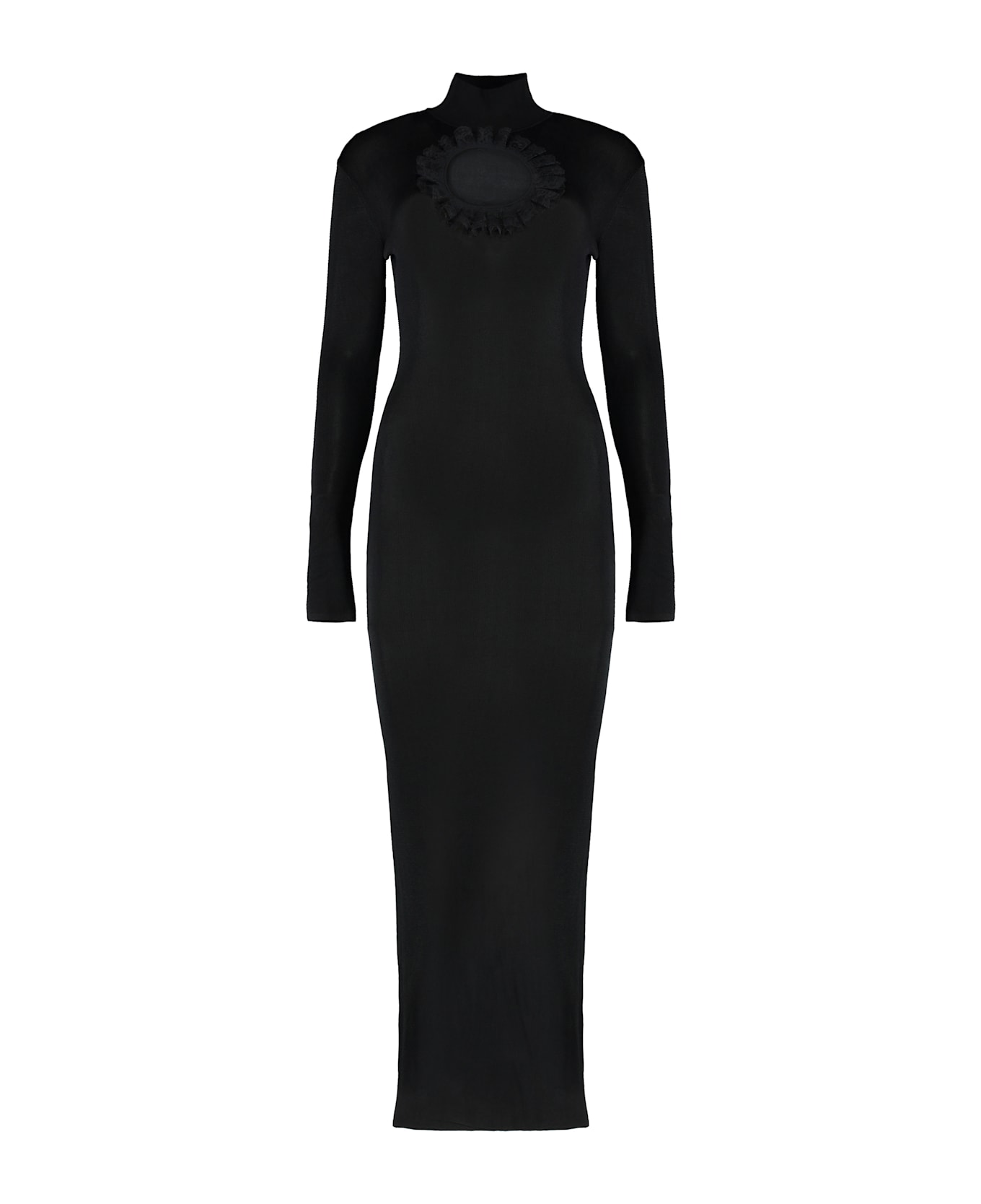 self-portrait X Christopher Kane - Knitted Maxi-dress - black