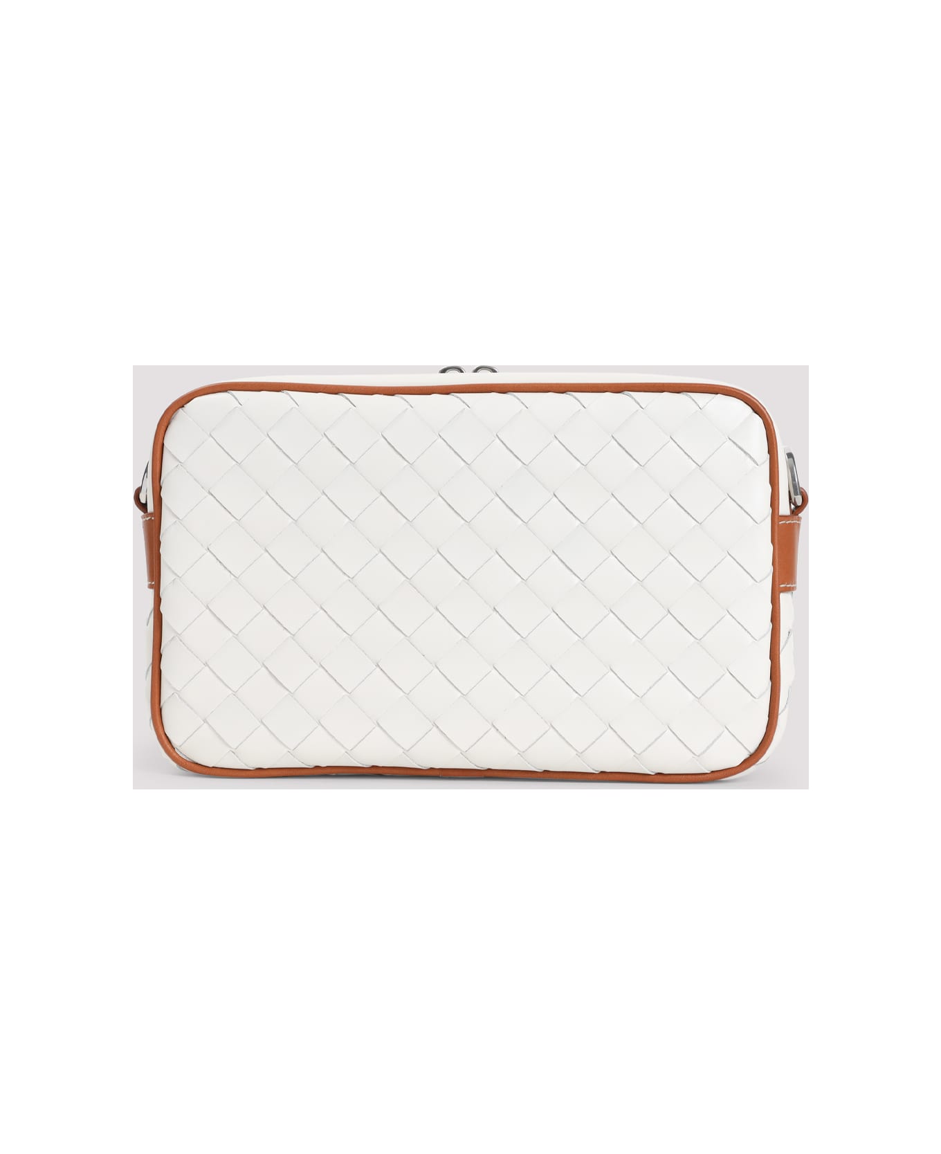 Bottega Veneta Small Camera Shoulder Bag - White Light Beige