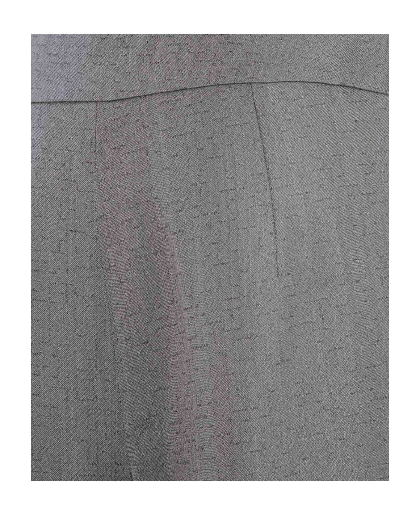 Emporio Armani Oval Leg Trousers - Grey