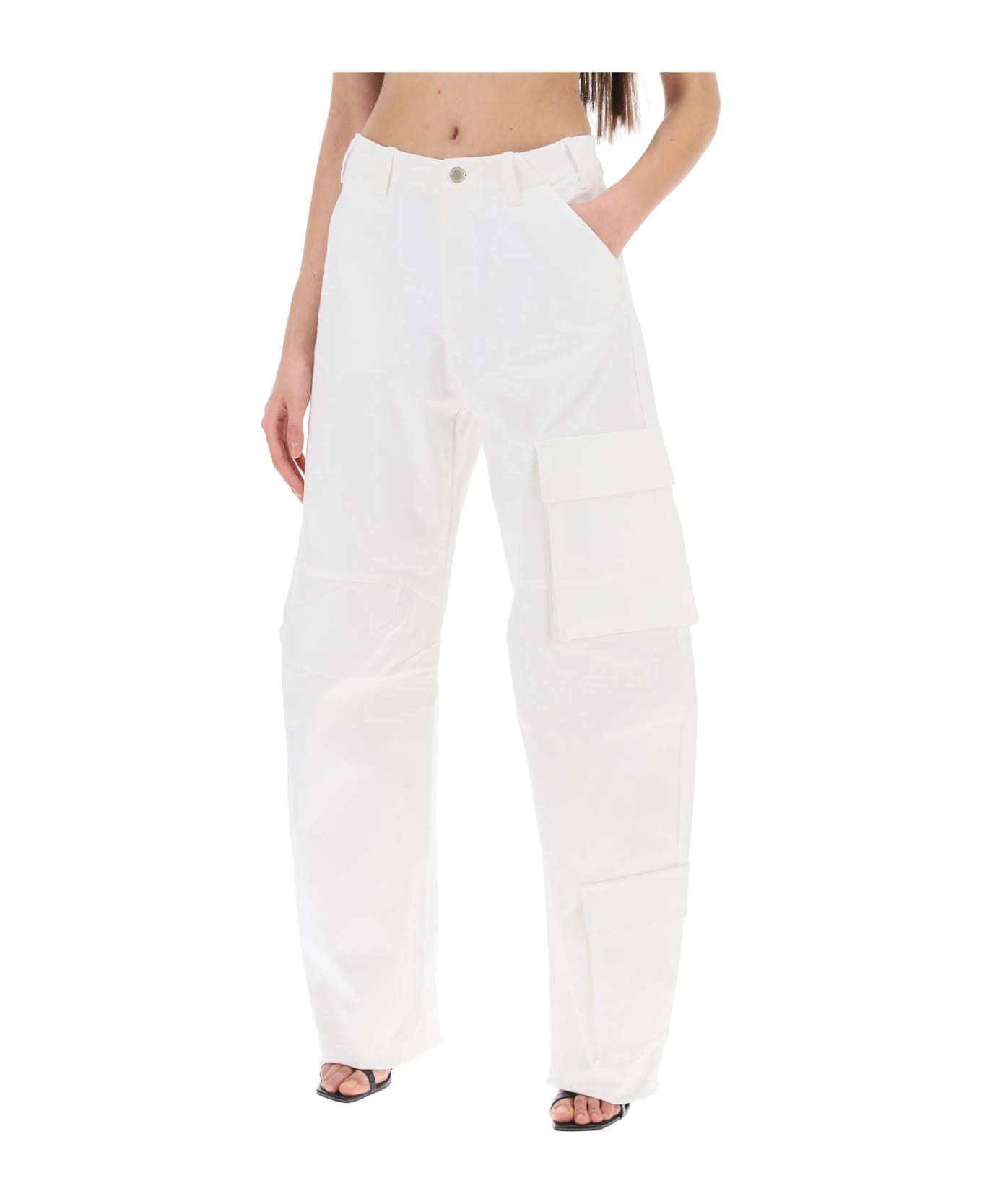 DARKPARK Rose Cargo Pants - WHITE (White)