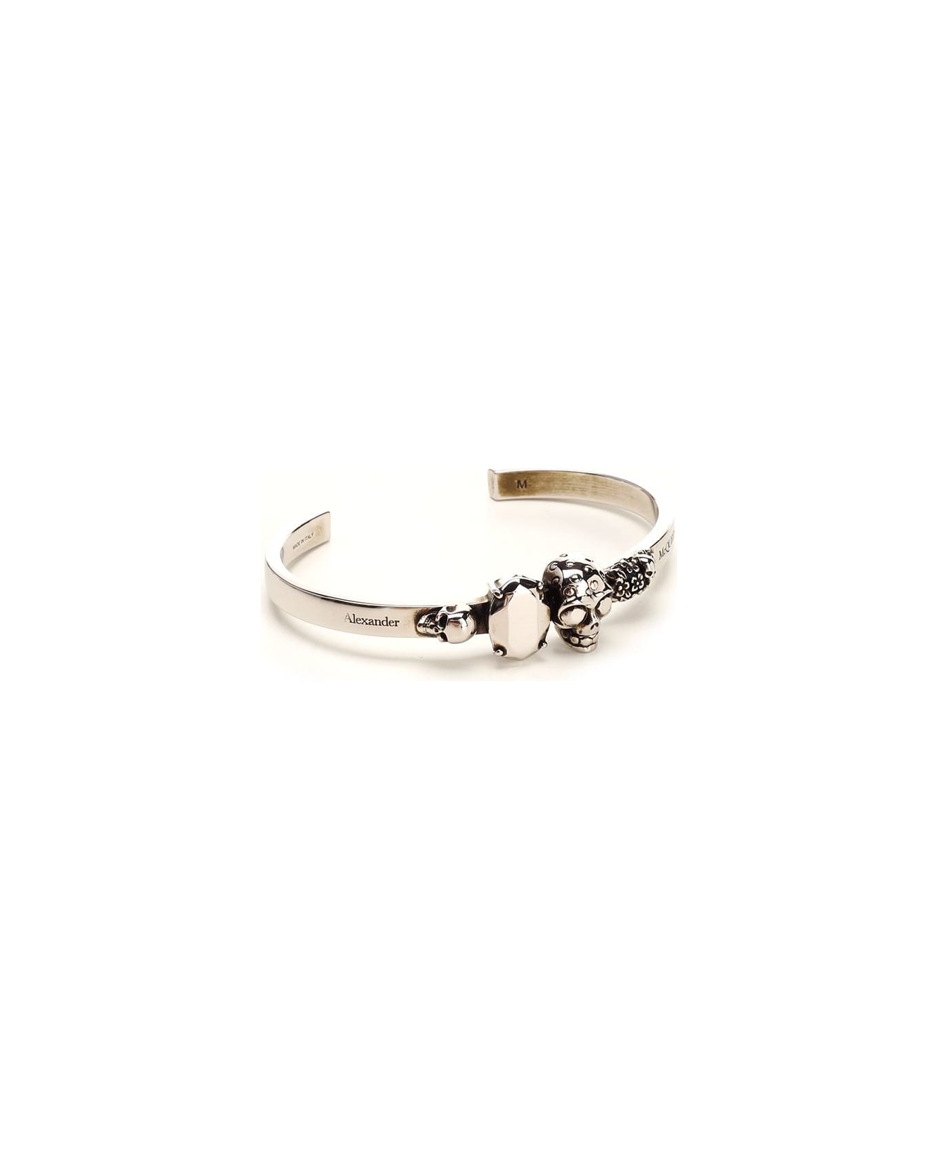 Alexander McQueen Bangle Bracelet - Silver