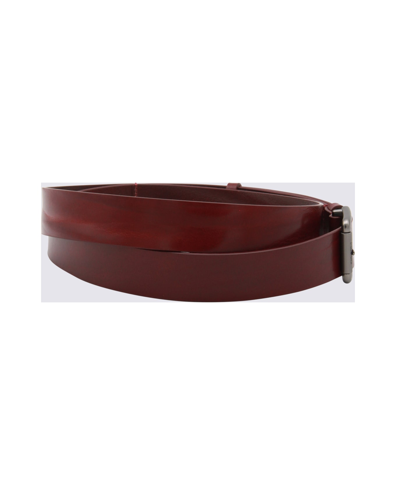 Max Mara Red Leather Belt - Red