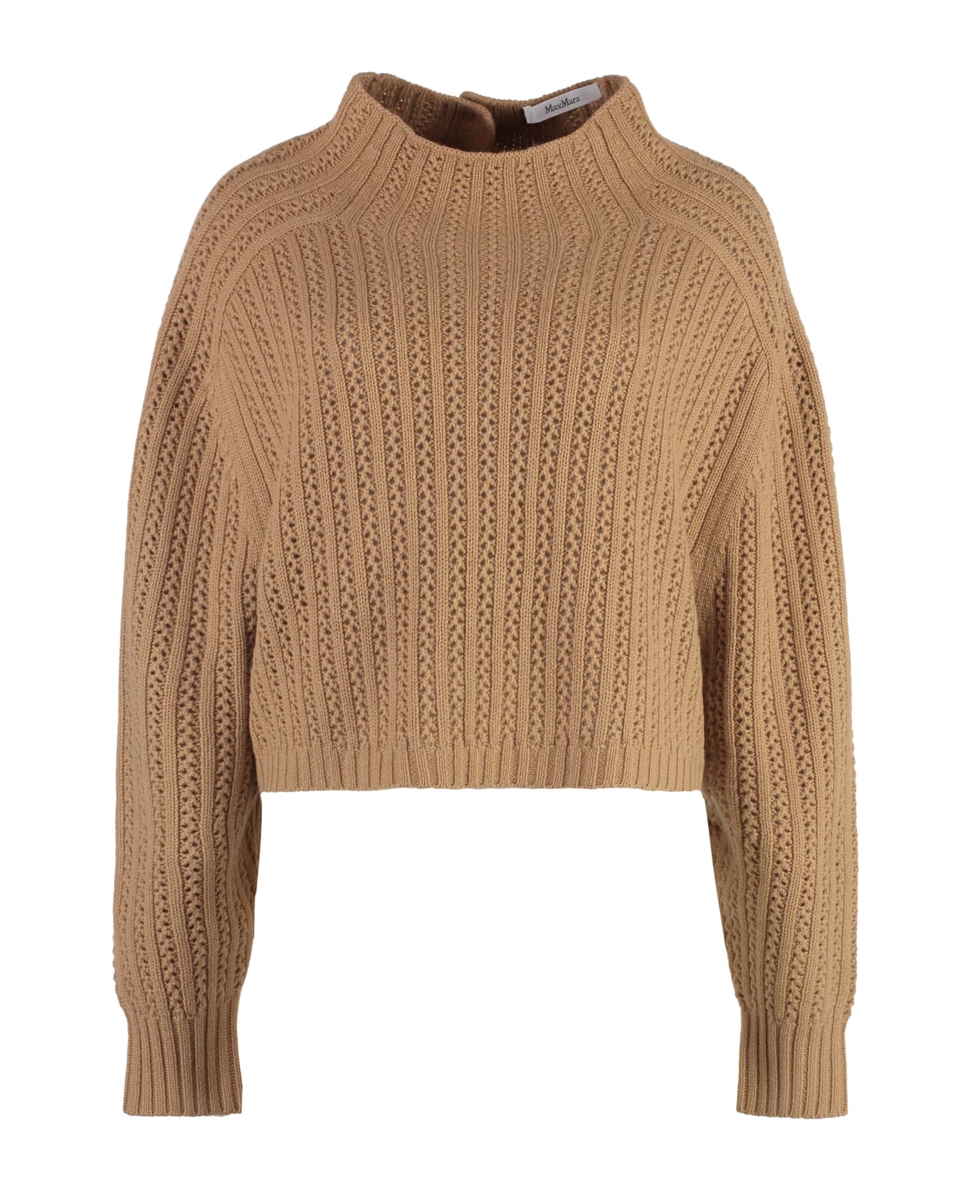 Max Mara Hodeida Wool And Cashmere Sweater - Camel