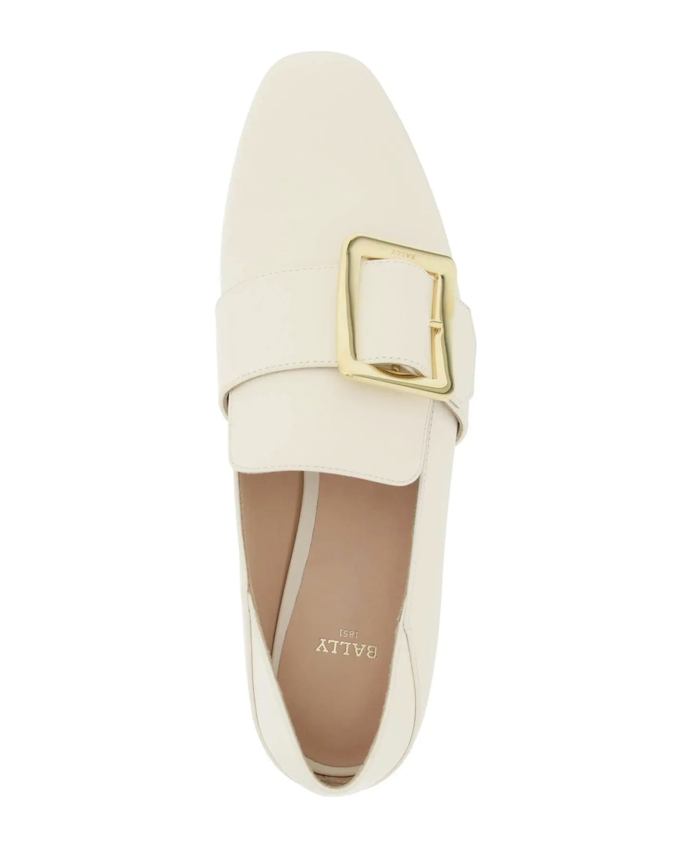 Bally Leather Loafers - White フラットシューズ