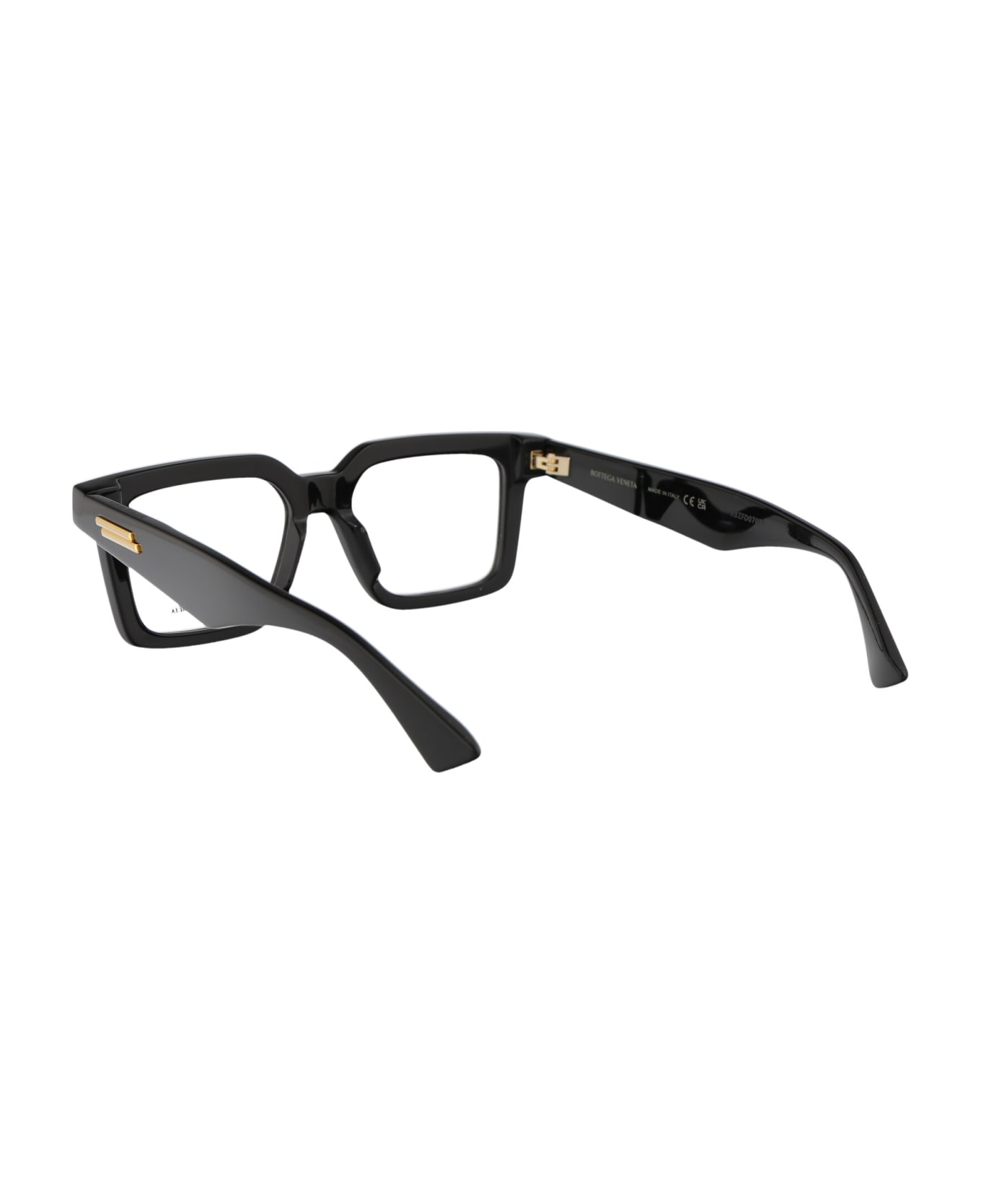 Bottega Veneta Eyewear Bv1216o Glasses - 001 BLACK BLACK TRANSPARENT