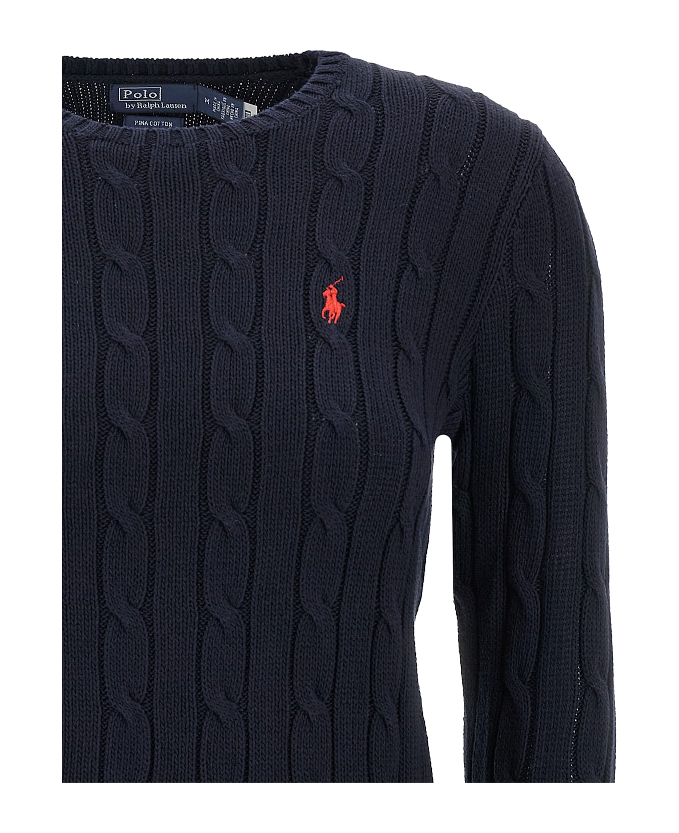 Polo Ralph Lauren Braided Cotton Sweater - Blue