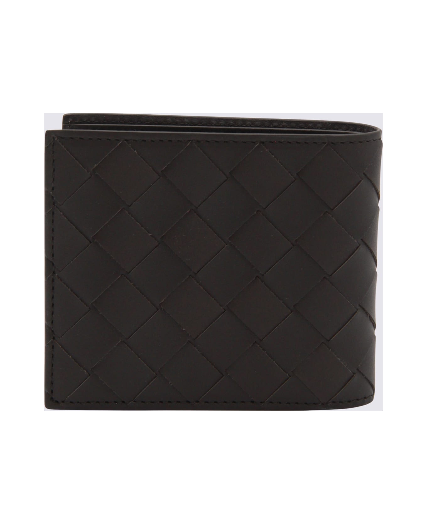 Bottega Veneta Dark Brown Leather Wallet - BROWN