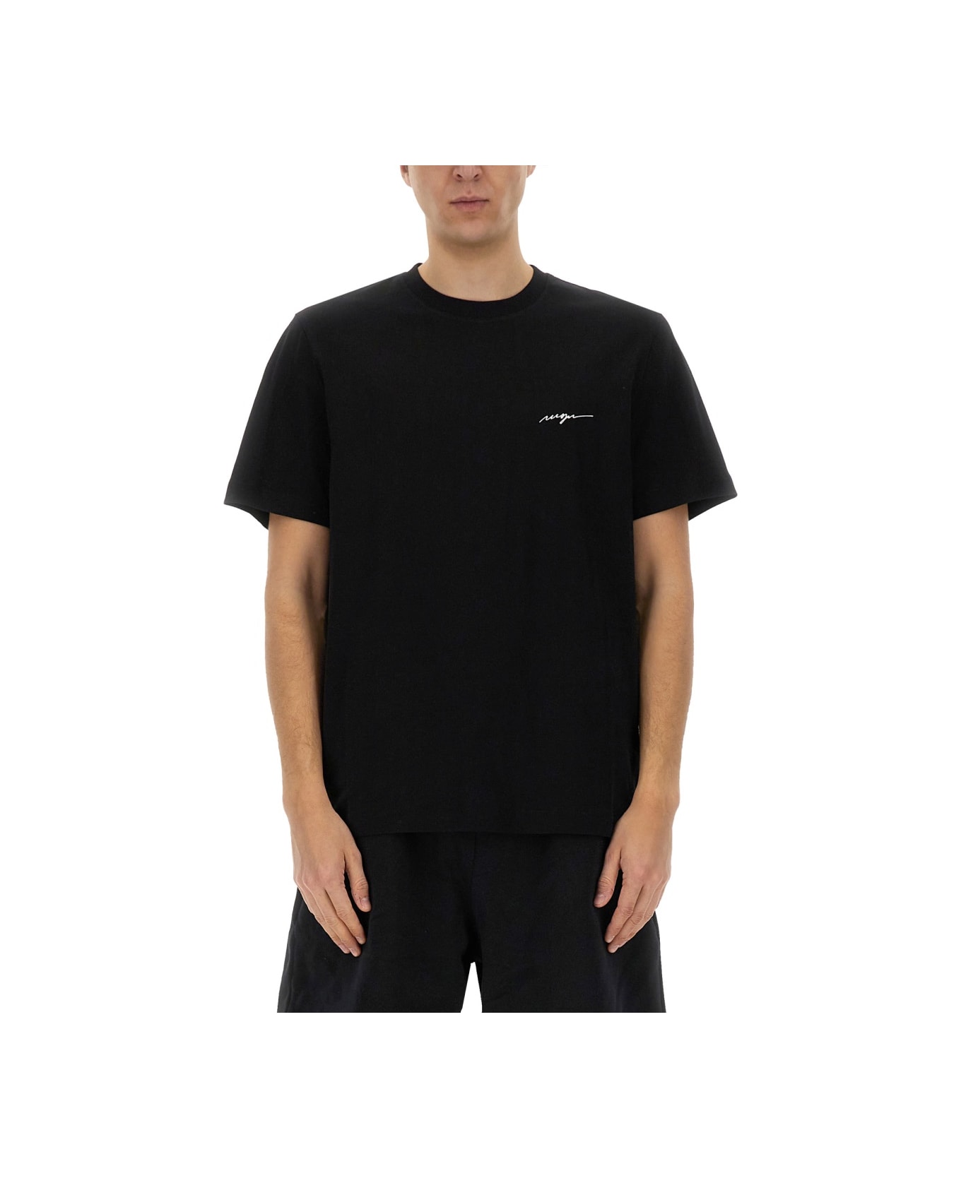 MSGM Cotton T-shirt - BLACK
