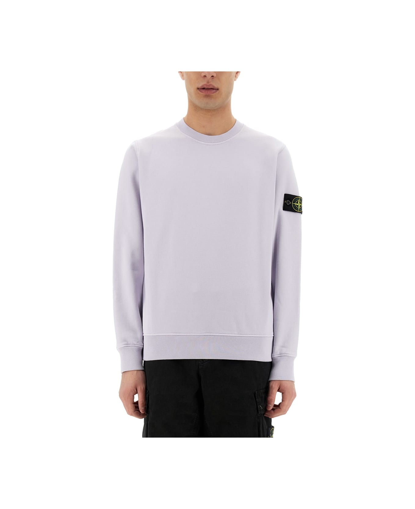 Stone Island Cotton Sweatshirt - LILAC