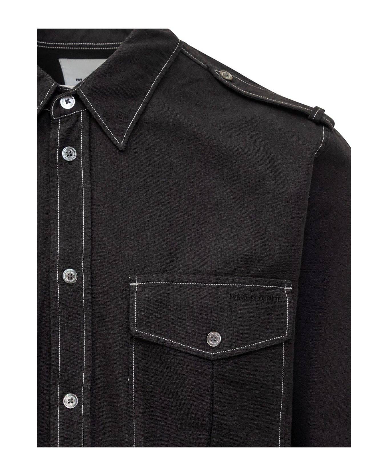 Isabel Marant Cesar Button-up Shirt - NERO