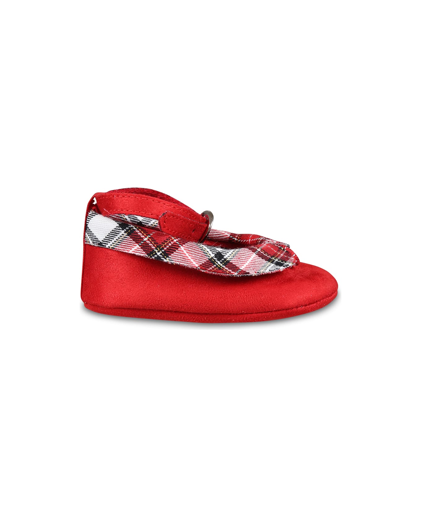 Monnalisa Red Balett Flats For Baby Girl - Red