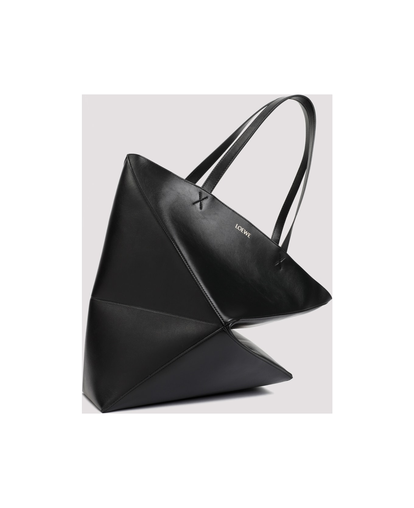 Loewe Puzzle Fold Large Tote - Black