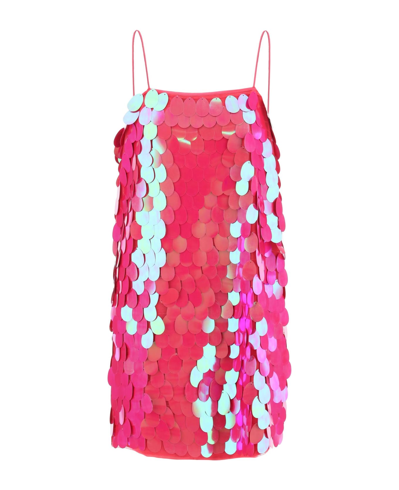 Rotate by Birger Christensen Sequined Mini Slip Dress - PINK GLO (Fuchsia)