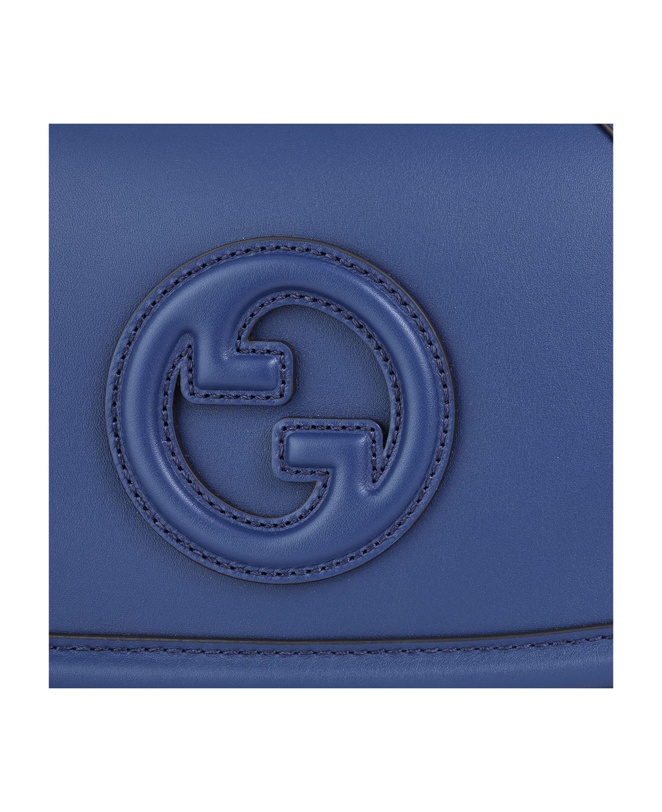 Gucci Blue Leather Blondie Shoulder Bag - PLASTIC BLUE
