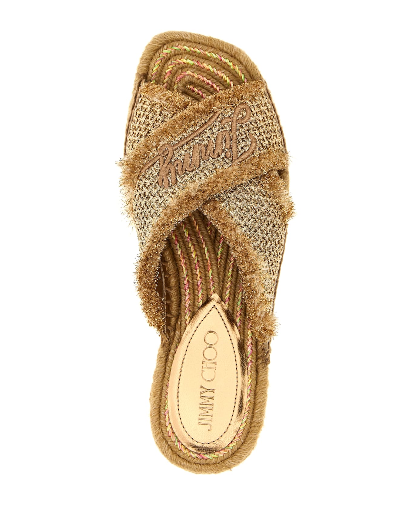 Jimmy Choo 'aciel' Sandals - Gold