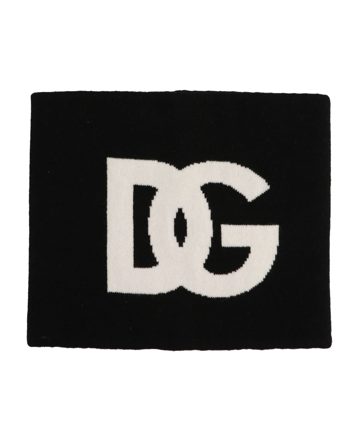 Dolce & Gabbana 'dg' Neck Warmer - White/Black