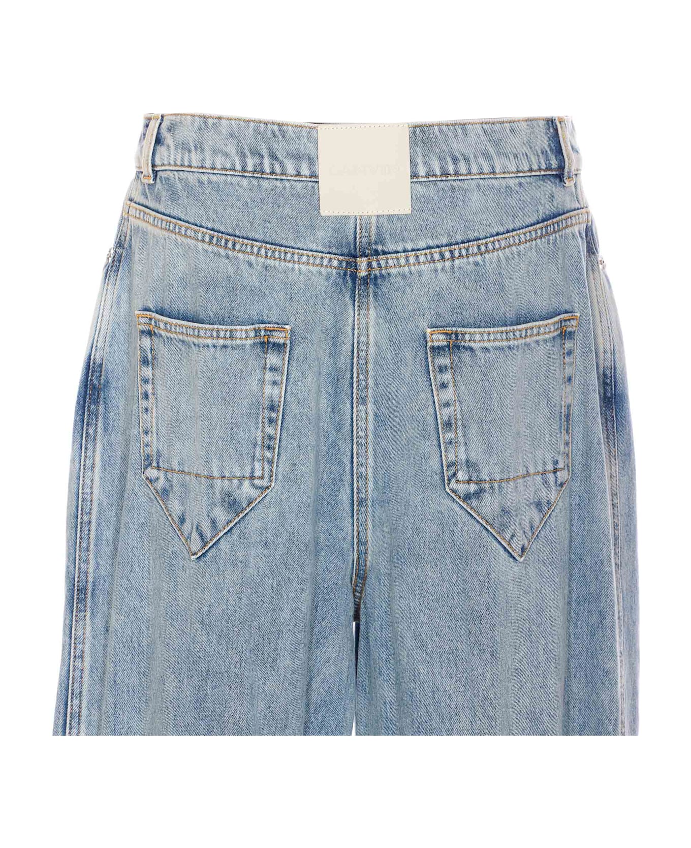 Lanvin Wide Leg Denim Pants - Blue