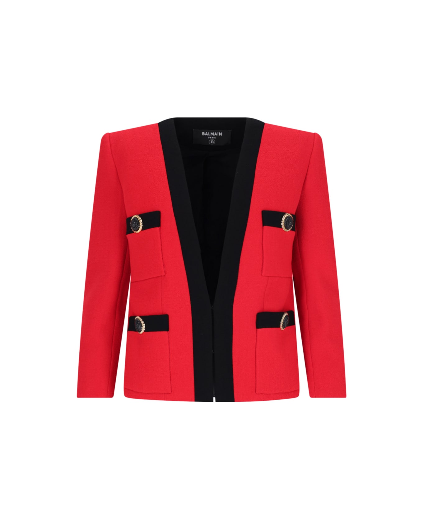 Balmain Wool Jacket - Red