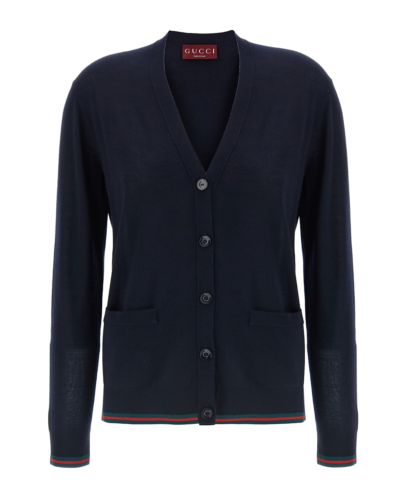 Gucci Cardigan Web - Blue