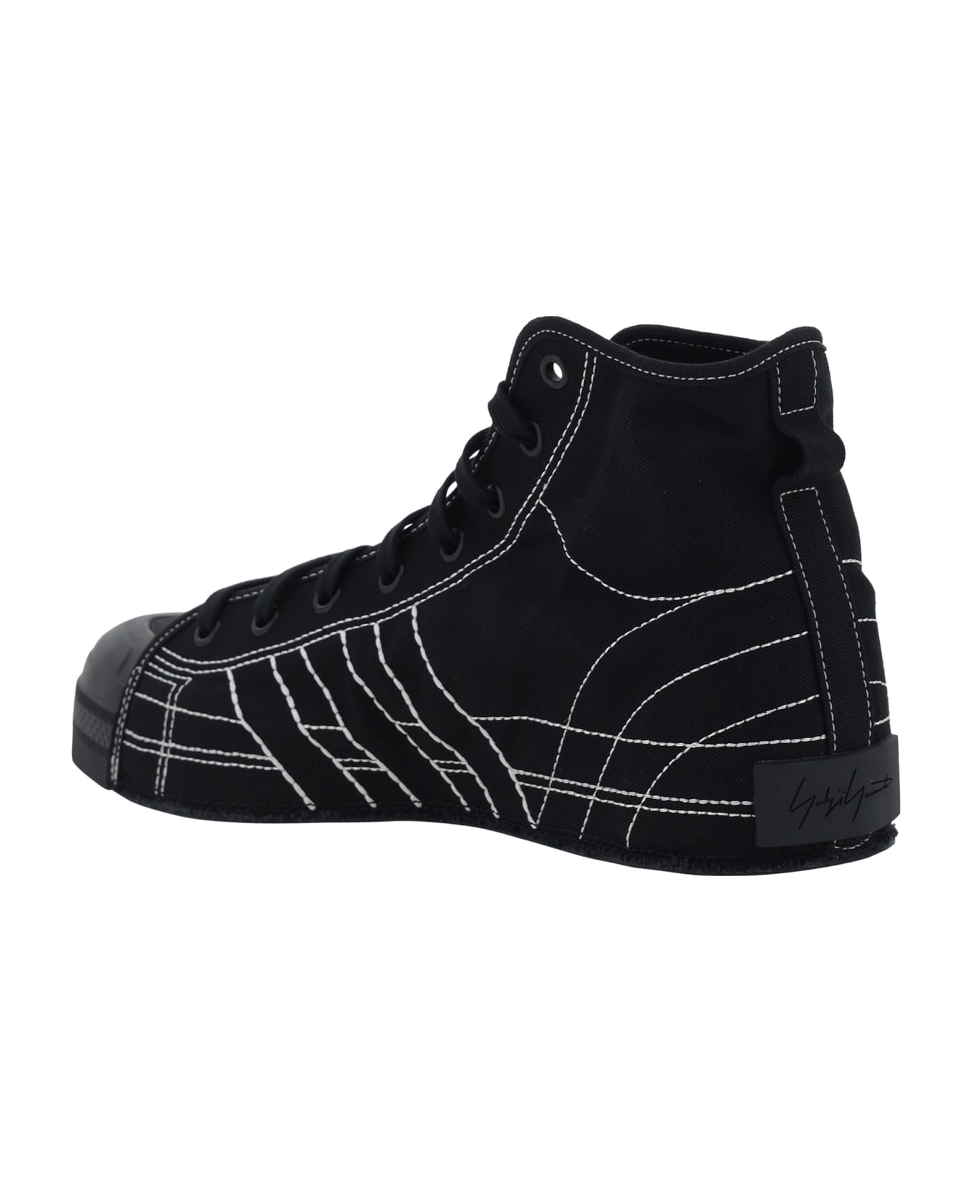 Y-3 Nizza High Sneakers - Black