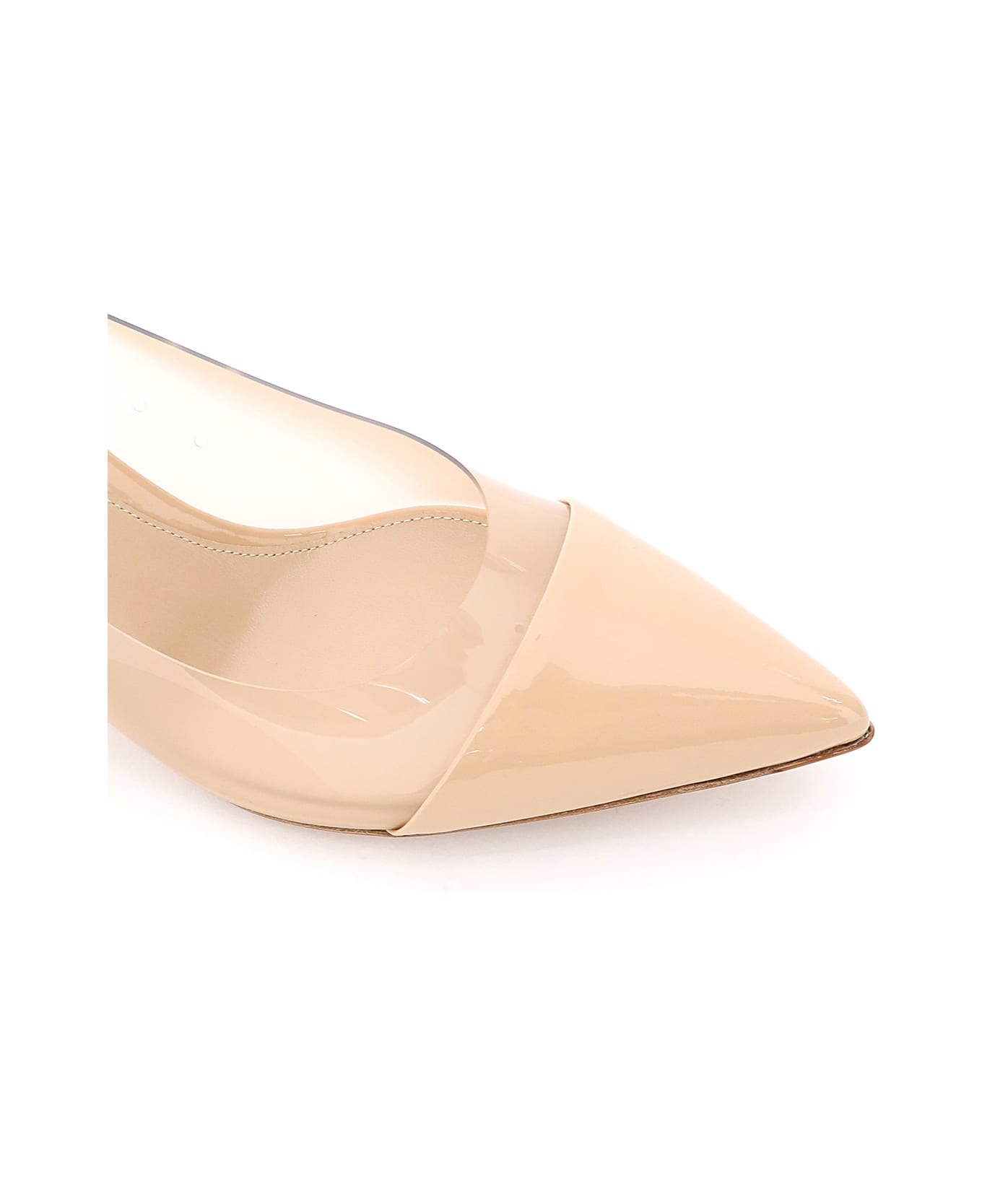 Gianvito Rossi Plexi Pumps 55 - NUDE NUDE (Beige)