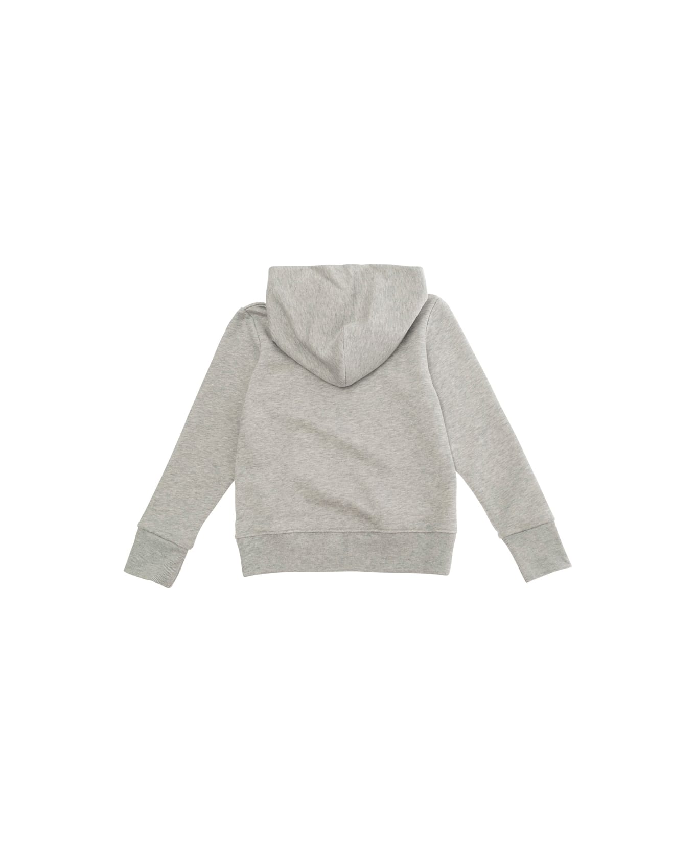 Gucci Grey Sweatshirt With Hood And Logo On The Front In Cotton Boys - Grey