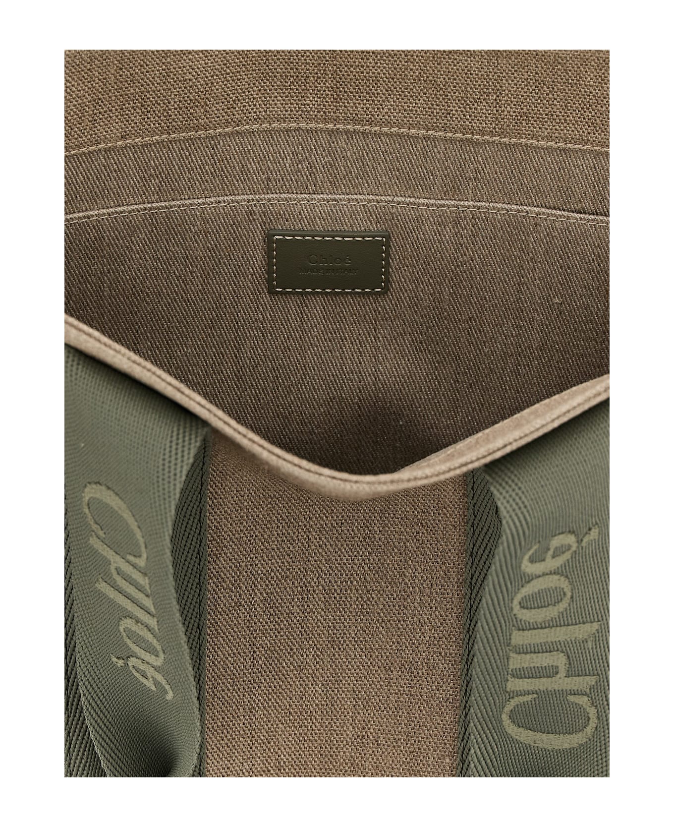 Chloé Medium 'woody' Shopping Bag - Green