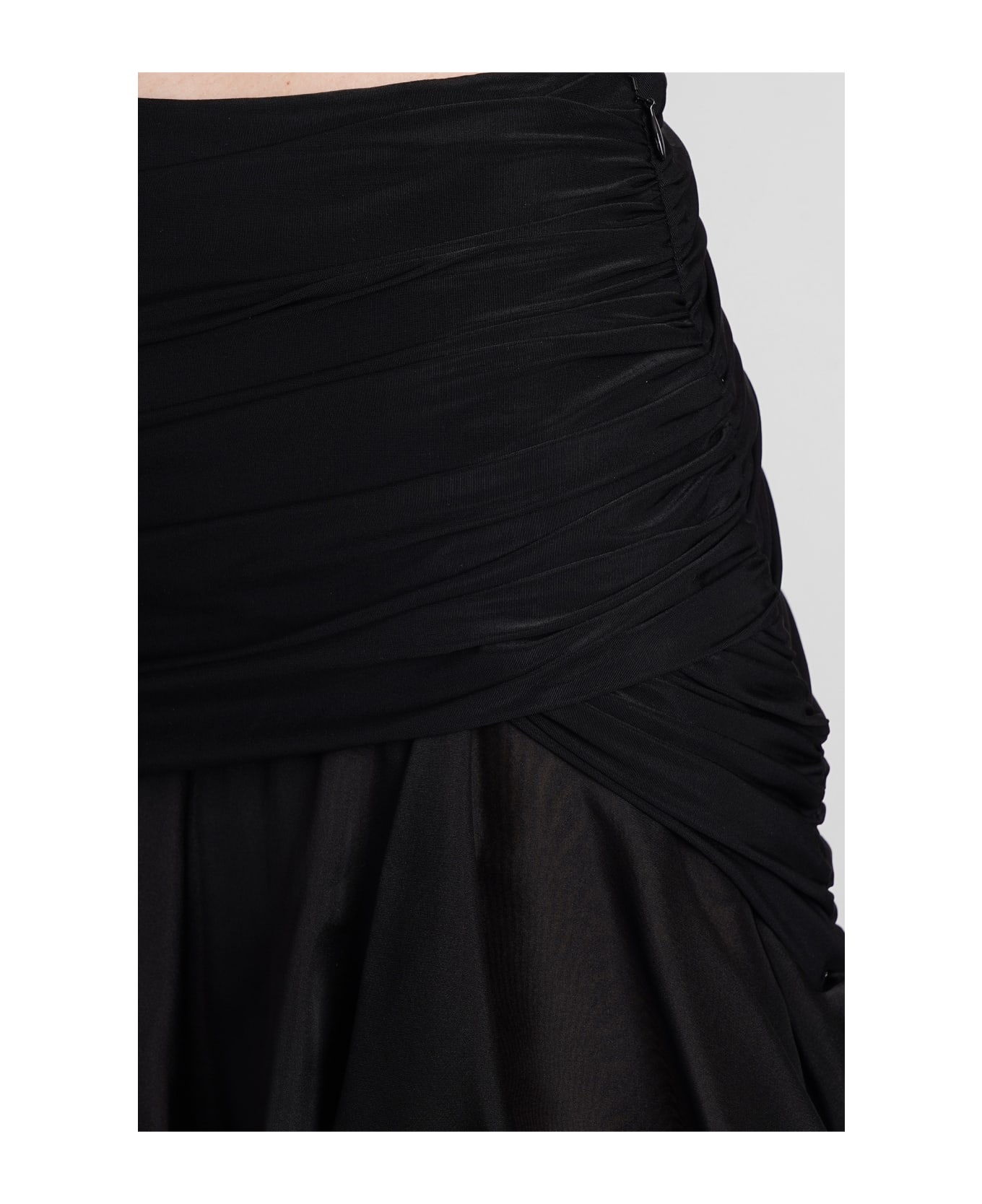 Blumarine Skirt In Black Silk - black