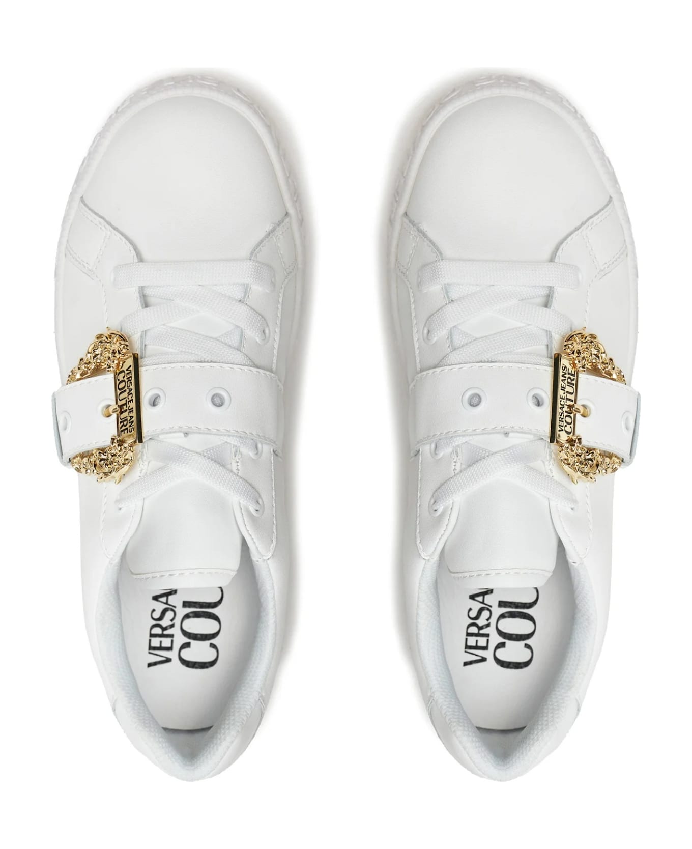 Versace Jeans Couture White Sneakers - White