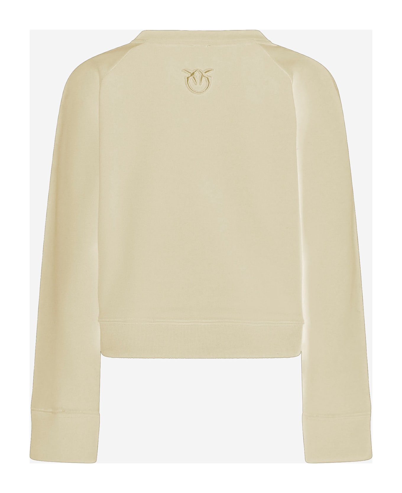 Pinko Cotton Sweatshirt With Buttons - White