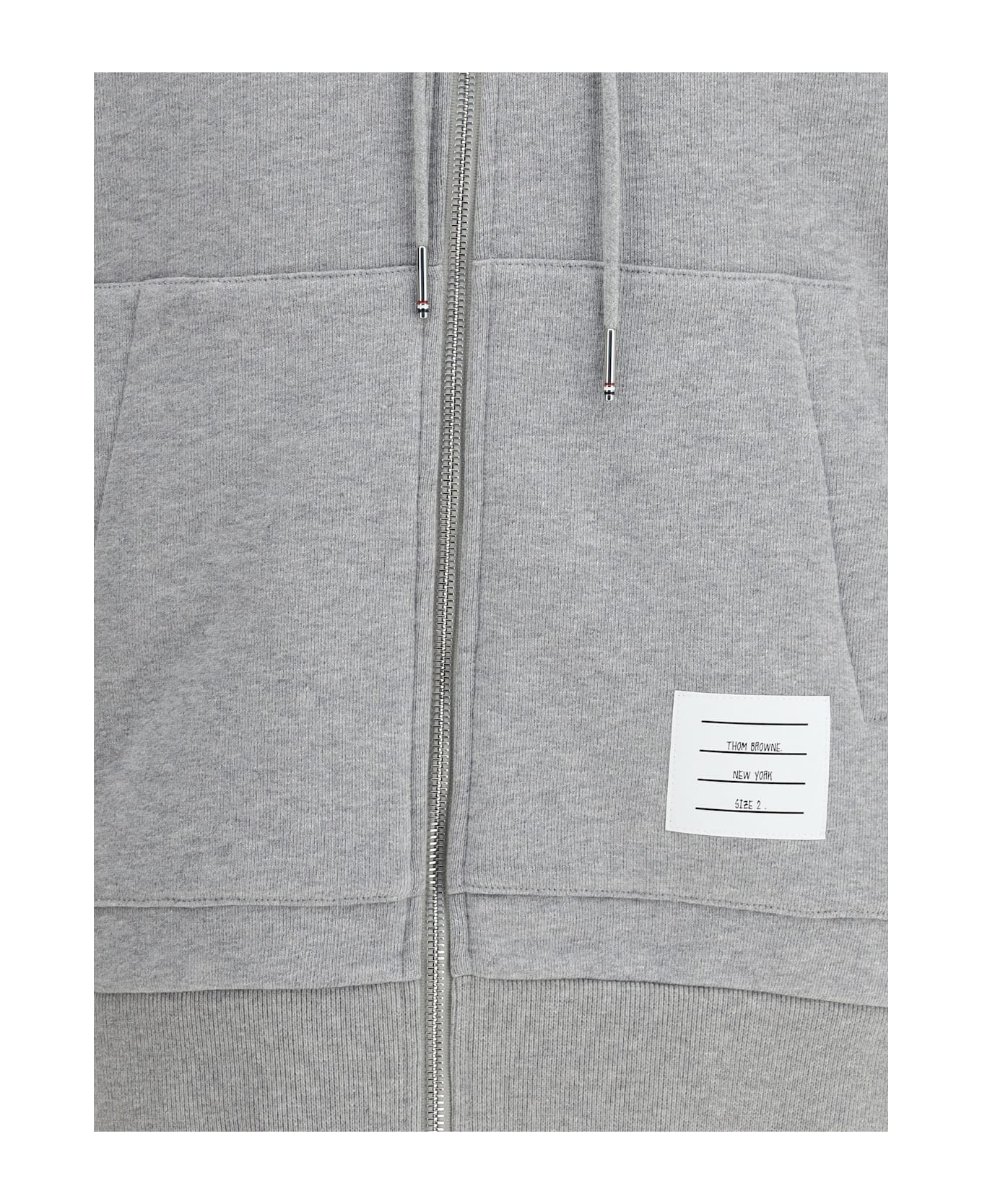 Thom Browne Hooded Hoodie - LT GREY