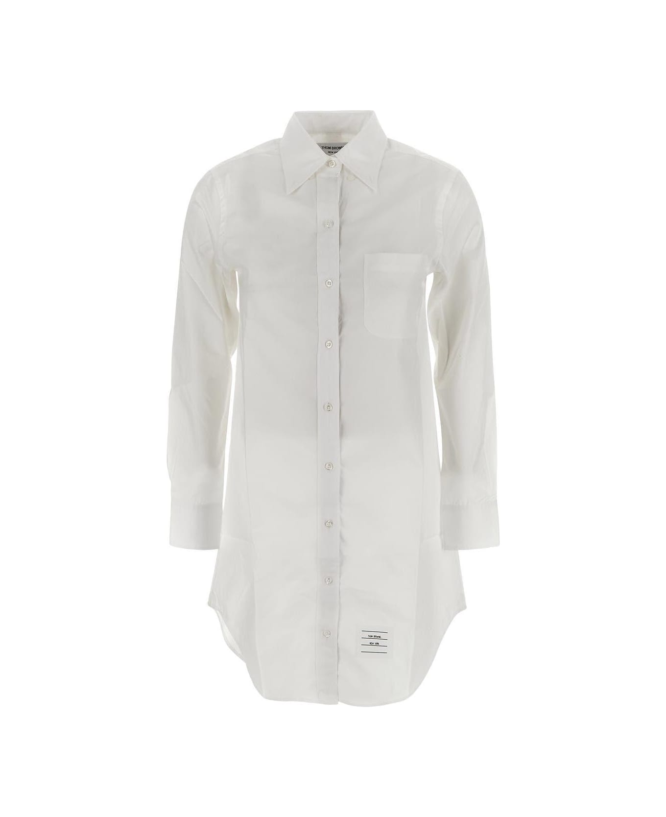 Thom Browne Woman Shirt Dress - White