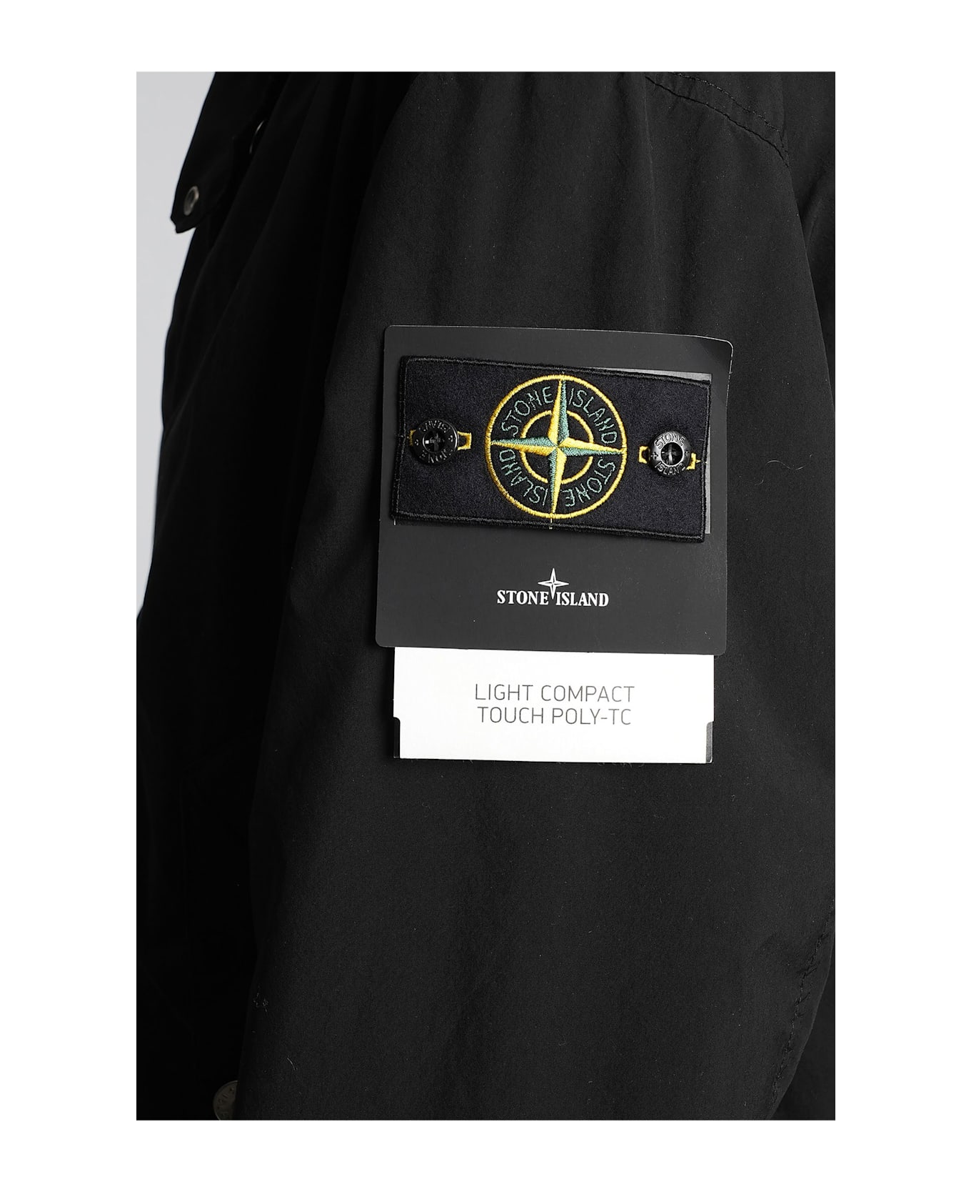 Stone Island Casual Jacket In Black Polyester - black