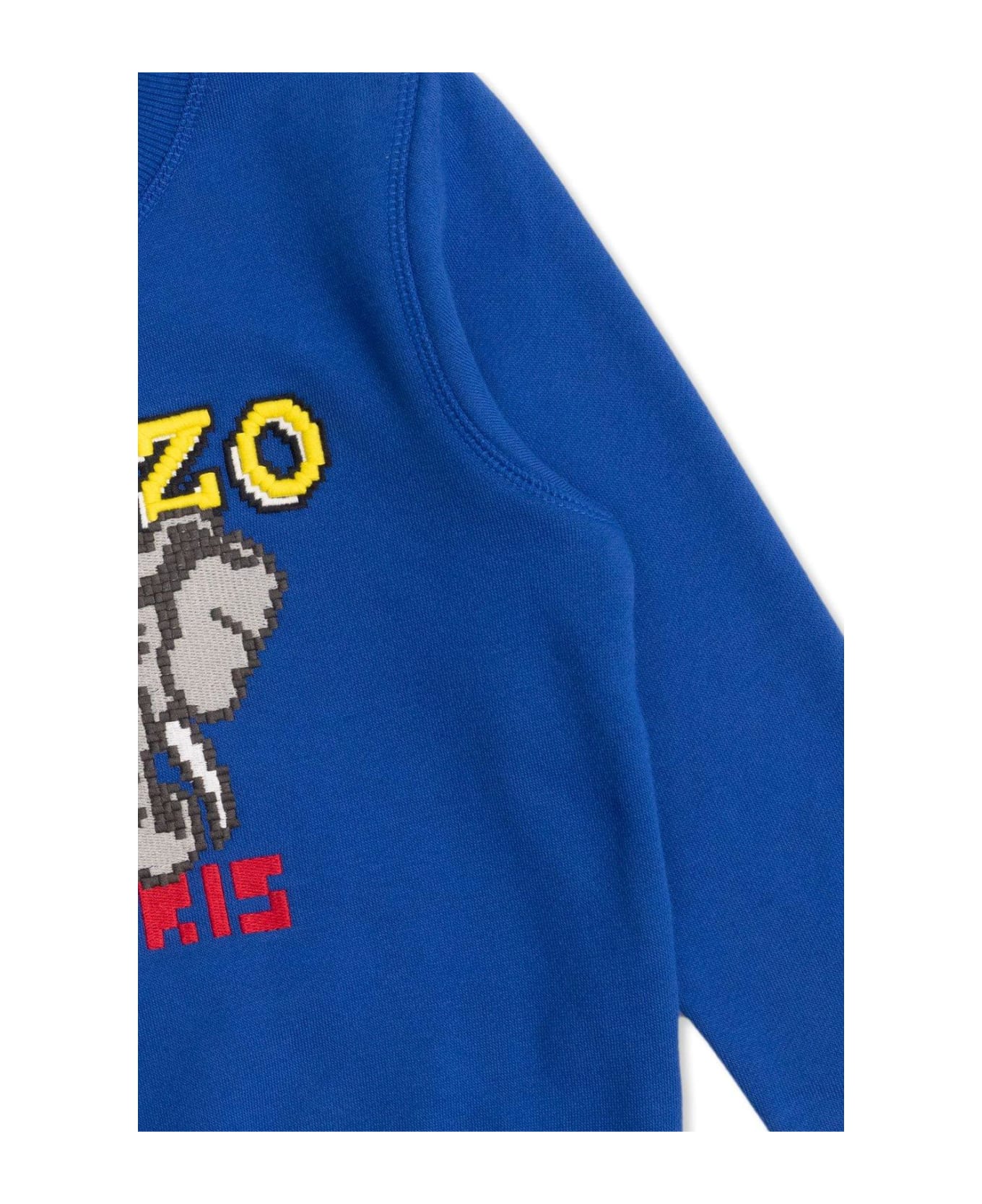 Kenzo Kids Jungle Game Elephant Crewneck Sweatshirt - Blu
