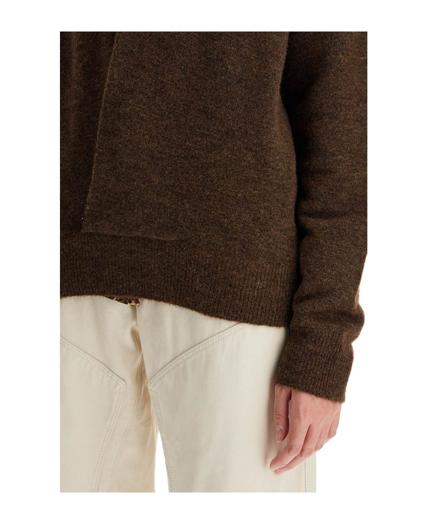 Isabel Marant Kingston Crewneck Knitted Sweater - Bz Bronze